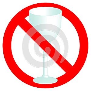 No alcohol permitted sign