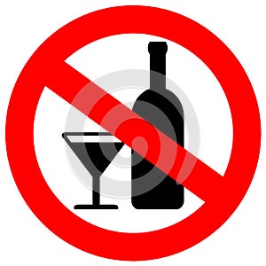 No alcohol sign