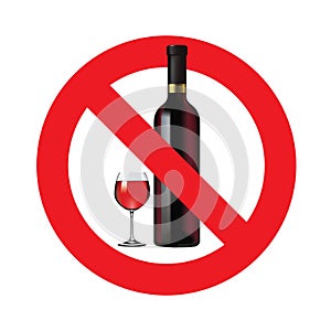 No alcohol sign