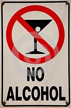 No Alcohol Signage photo