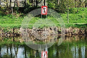 No anchoring prohibition sign in Germany