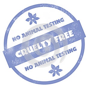 No Animal Testing - Cruelty Free Rubber Stamp