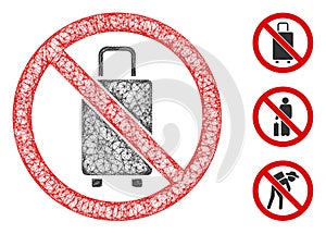 No Baggage Polygonal Web Vector Mesh Illustration