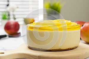 No bake mango cheesecake