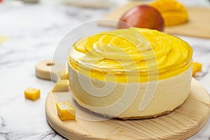 No bake mango cheesecake