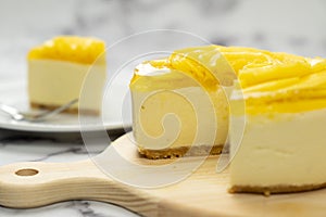 No bake mango cheesecake