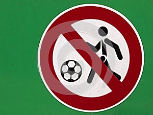 No Ball Games sign