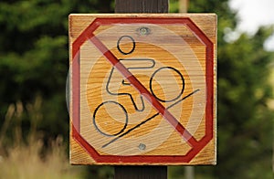 No bicycle entrance