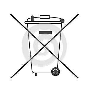 No big trash bin icon