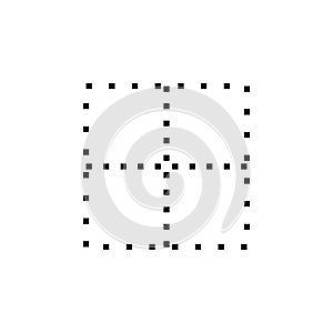 No border icon, logo, pattern, presentation template line style