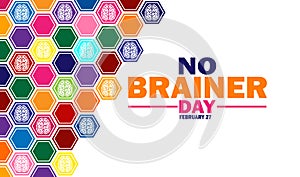 No Brainer Day Vector illustration