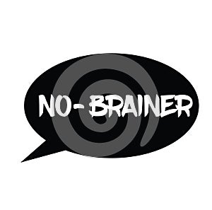 No brainer rubber stamp