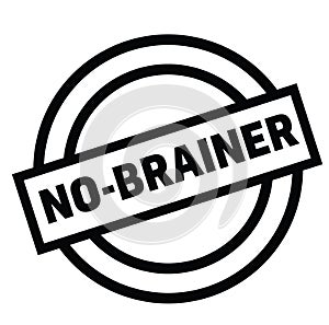 No brainer rubber stamp