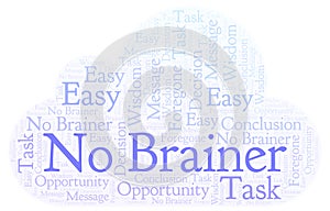 No Brainer word cloud.