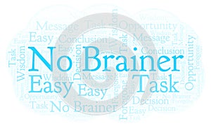 No Brainer word cloud.