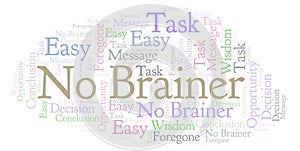No Brainer word cloud.