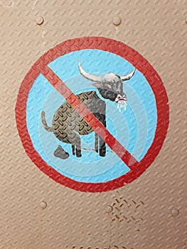 No bull sign
