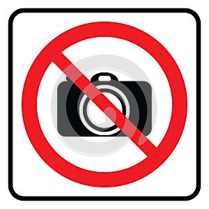 No Camera sign