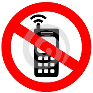 No cell phone sign