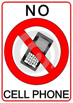 No cell phone sign