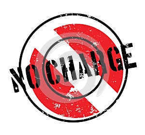 No Charge rubber stamp