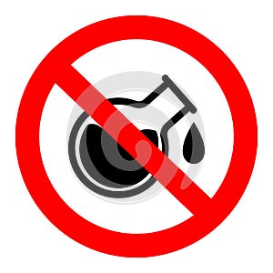 No chemical additives vector icon. sulphates illustration symbol or sign.