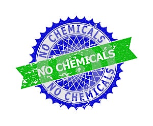 NO CHEMICALS Bicolor Rosette Unclean Stamp