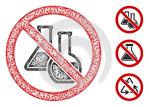 No Chemicals Polygonal Web Vector Mesh Illustration