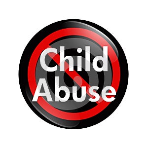 No Child Abuse button