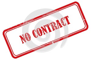 no contract stamp on white