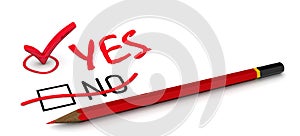 NO is corrected to YES. The concept of changing the conclusion
