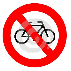 No cycling sign