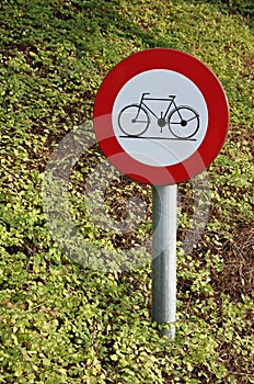 No cycling sign