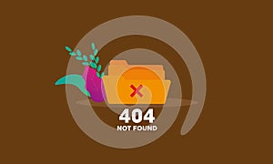 No data, empty data concept illustration vector