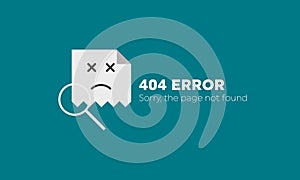 No data, empty data concept illustration vector