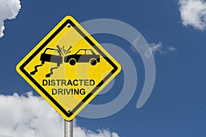 No Distracted Driving Sign