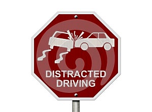 No Distracted Driving Sign