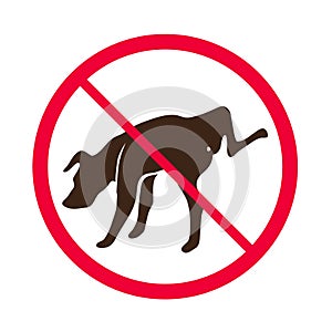 No Dog Peeing -- Vector - No dog pee sign logo