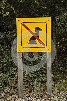 No dogs allowed Sign