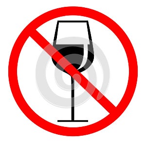 No drinking sign