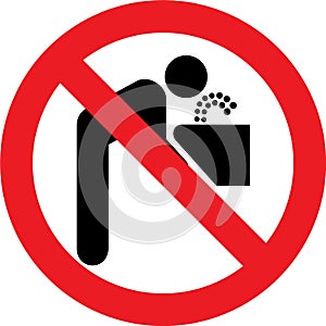 No drinking water sign
