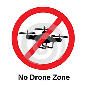 No drone zone.Vector illustration s