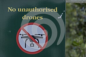 No Drones Sign, NZ