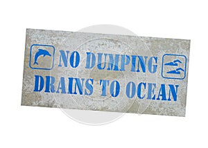 No dumping sign photo