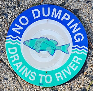 No dumping sign