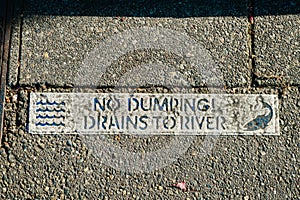 No dumping sign