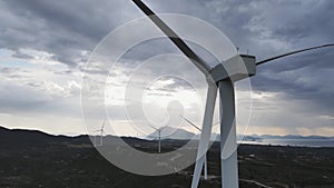 No electricity generation wind turbine in breathless weather