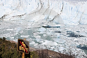 No entrance - Perito Moreno Glacier