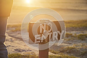 no entry