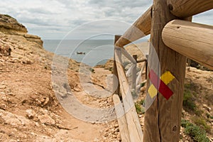 No entry fingerpost in the Algarve, Portugal photo
